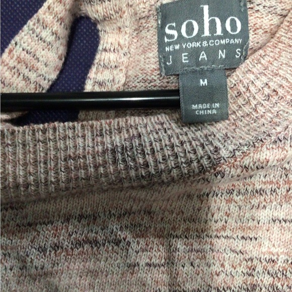 Soho Light Tan Crew Neck Sweater - Picture 2 of 3